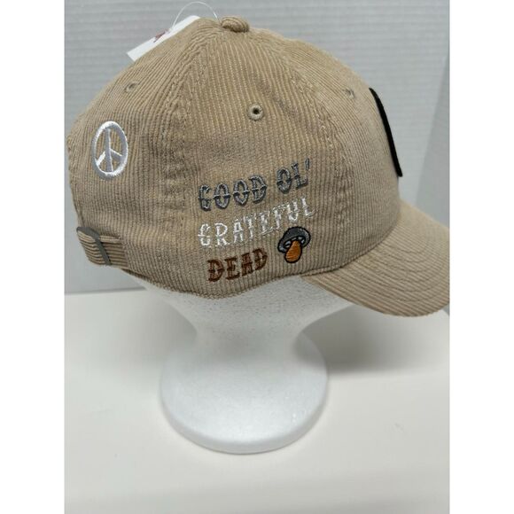 Grateful Dead Unisex Tan Beige Hat Corduroy Adjustable - Picture 3 of 4